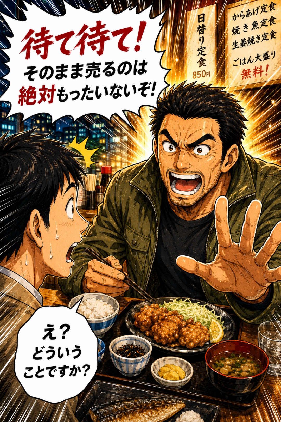 待て待てそのまま売るのは絶対もったいないと止めるケン先輩